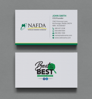 Business Card Design by chandrayaan.creative for NAFDA Limited | Design: #11005707