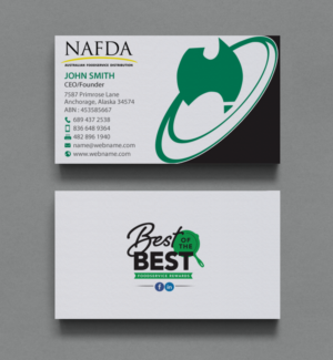 Business Card Design by chandrayaan.creative for NAFDA Limited | Design: #11005717
