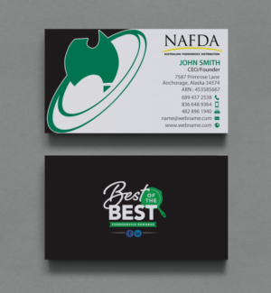 Design de Carte de Visite par chandrayaan.creative pour NAFDA Limited | Design : #11005722