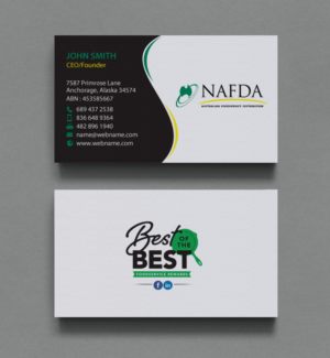 Business Card Design by chandrayaan.creative for NAFDA Limited | Design: #11028411