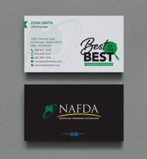 Business Card Design by chandrayaan.creative for NAFDA Limited | Design: #11028412
