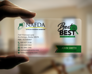 Business Card Design by chandrayaan.creative for NAFDA Limited | Design: #11028418