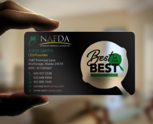 Business Card Design by chandrayaan.creative for NAFDA Limited | Design: #11094868