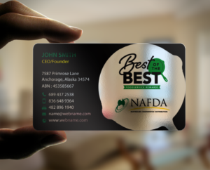 Business Card Design by chandrayaan.creative for NAFDA Limited | Design: #11094869