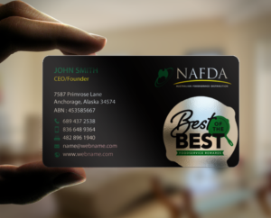 Business Card Design by chandrayaan.creative for NAFDA Limited | Design: #11094872