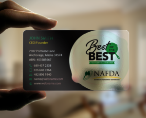 Business Card Design by chandrayaan.creative for NAFDA Limited | Design: #11094873