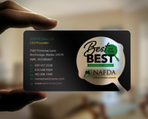Business Card Design by chandrayaan.creative for NAFDA Limited | Design: #11094874