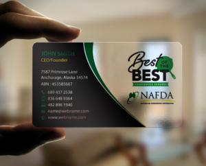 Business Card Design by chandrayaan.creative for NAFDA Limited | Design: #11094875
