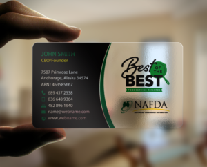 Design de Carte de Visite par chandrayaan.creative pour NAFDA Limited | Design : #11094876