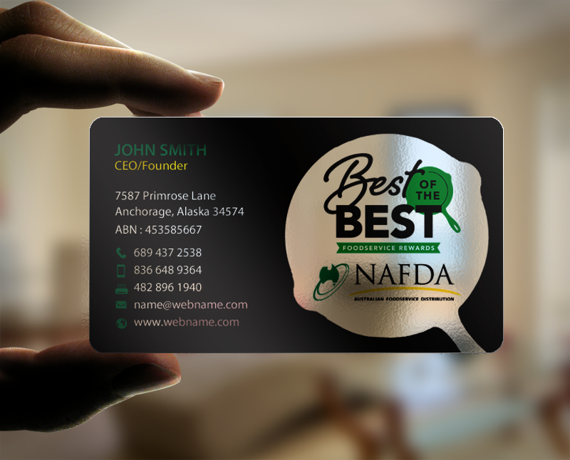 Business Card Design by chandrayaan.creative for NAFDA Limited | Design #11094877
