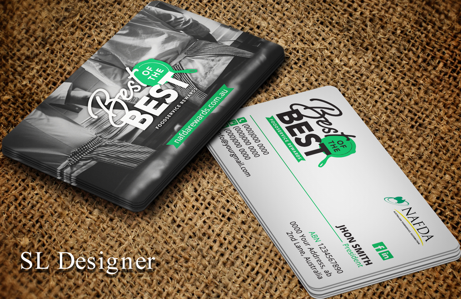 Business Card Design by SL Designer for NAFDA Limited | Design #11004430