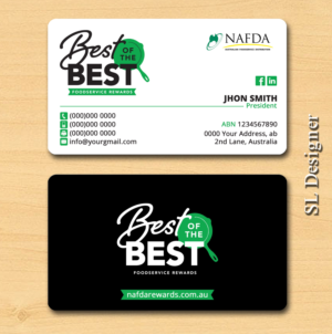 Business Card Design by SL Designer for NAFDA Limited | Design: #11004589