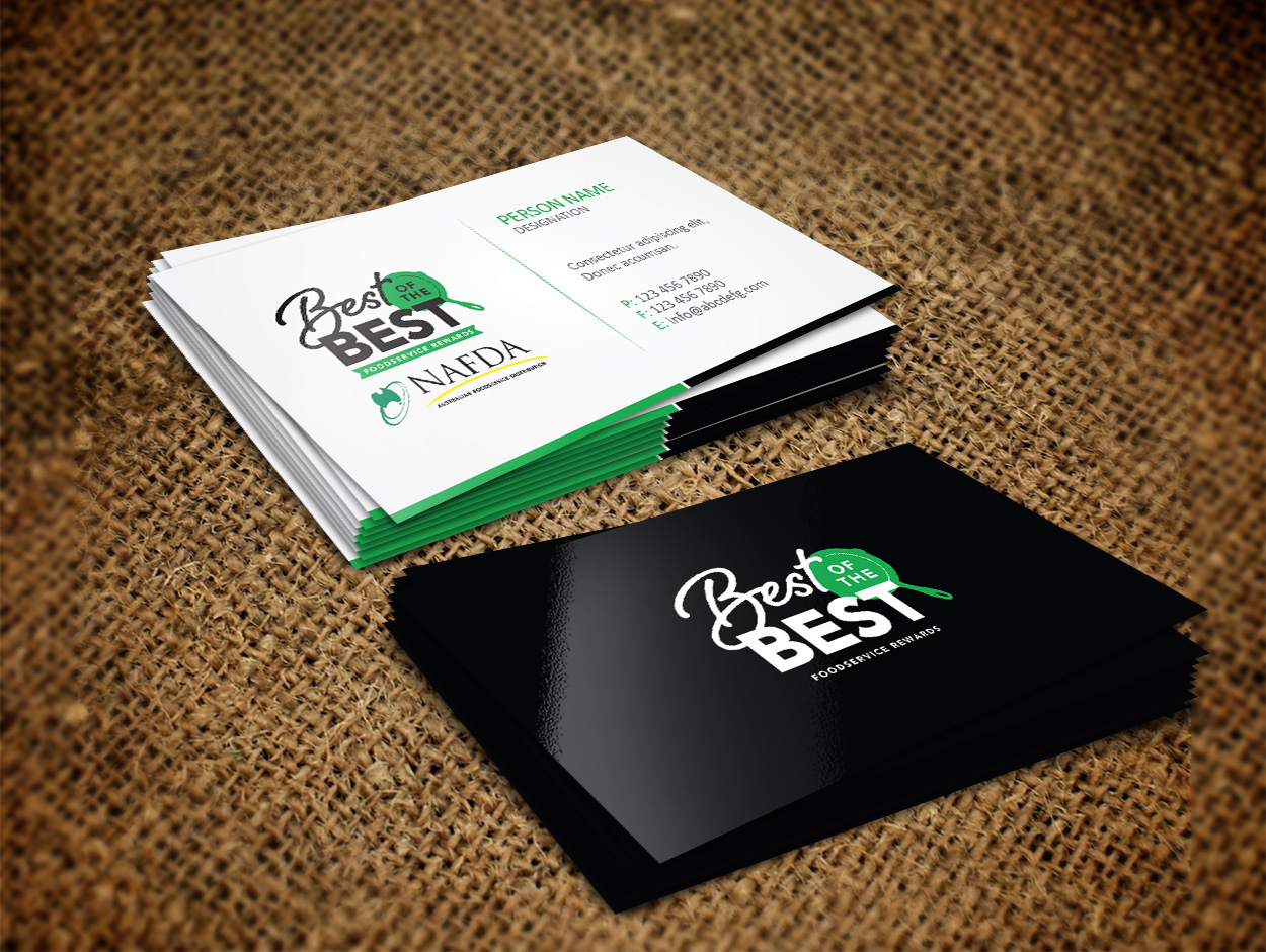 Business Card Design by 3Guys for NAFDA Limited | Design #11040091