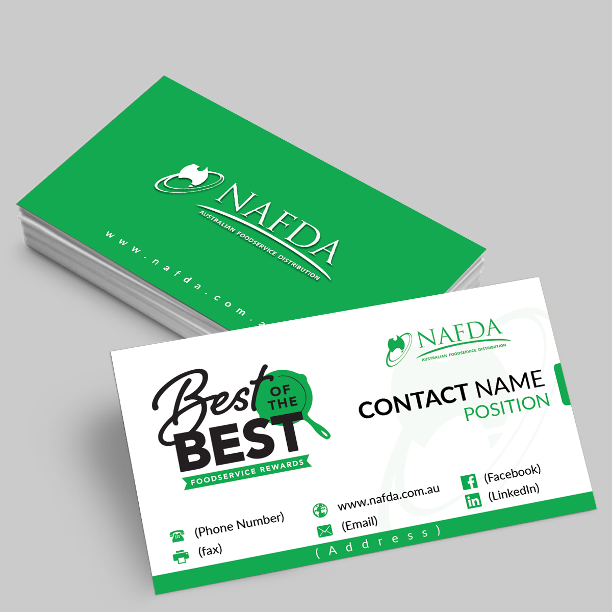 Design de Carte de Visite par MKR pour NAFDA Limited | Design #11007010