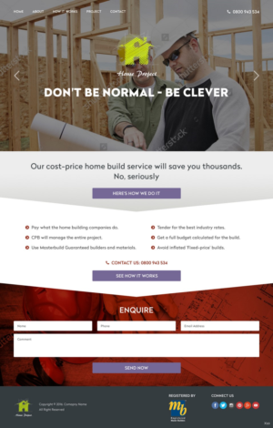 Diseño Web por pb para Webber Projects Ltd | Diseño: #11020306