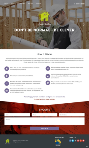 Diseño Web por pb para Webber Projects Ltd | Diseño: #11020308