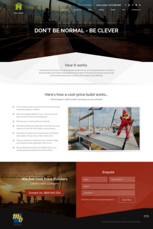 Diseño Web por pb para Webber Projects Ltd | Diseño: #11020358