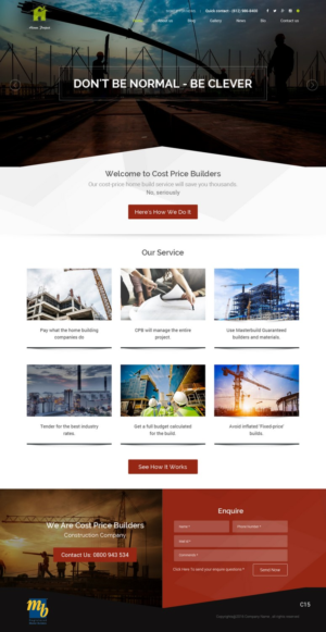 Diseño Web por pb para Webber Projects Ltd | Diseño: #11020359