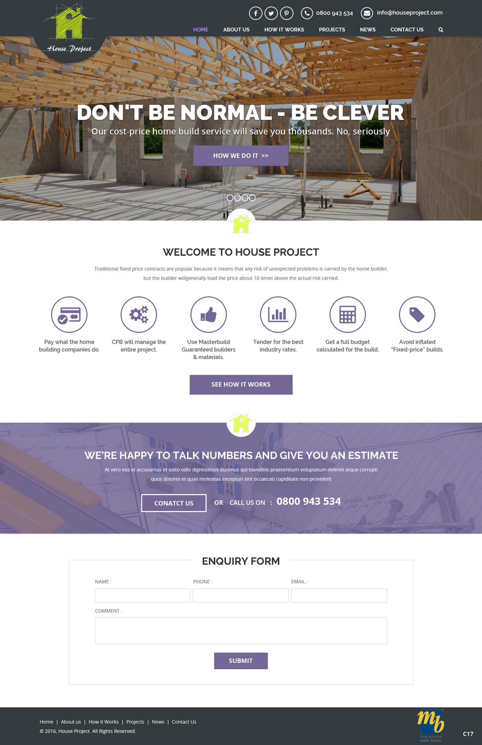 Diseño Web por pb para Webber Projects Ltd | Diseño #11033101