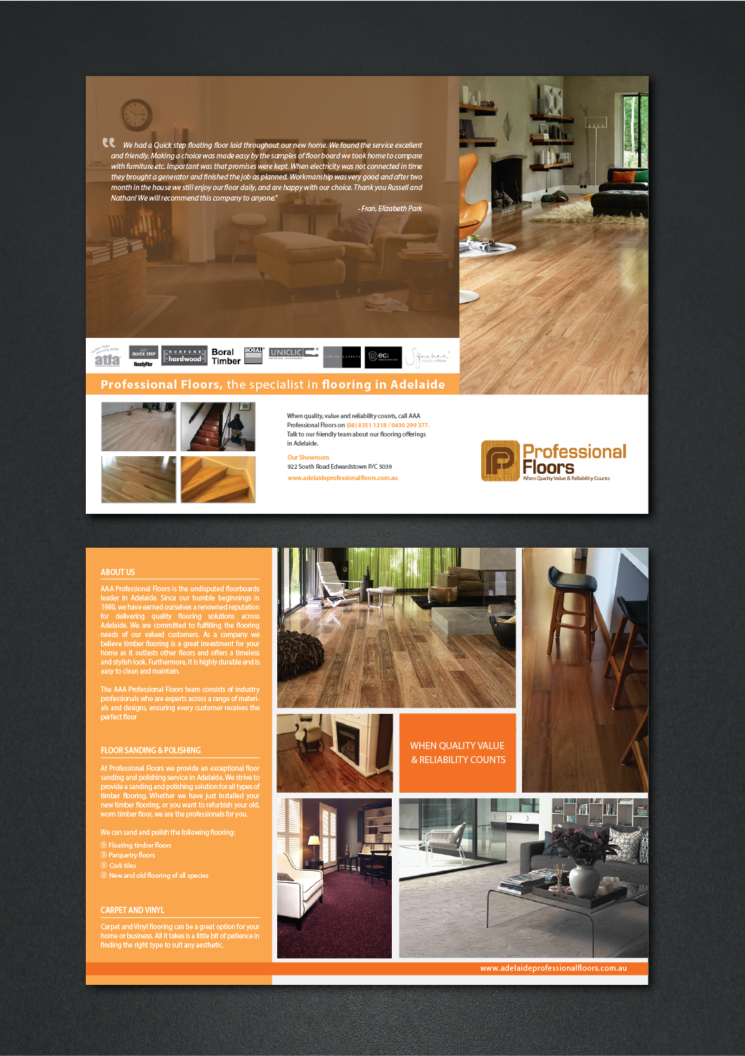 Diseño de Flyer por alex989 para AAA.Professional Floors | Diseño #11020406