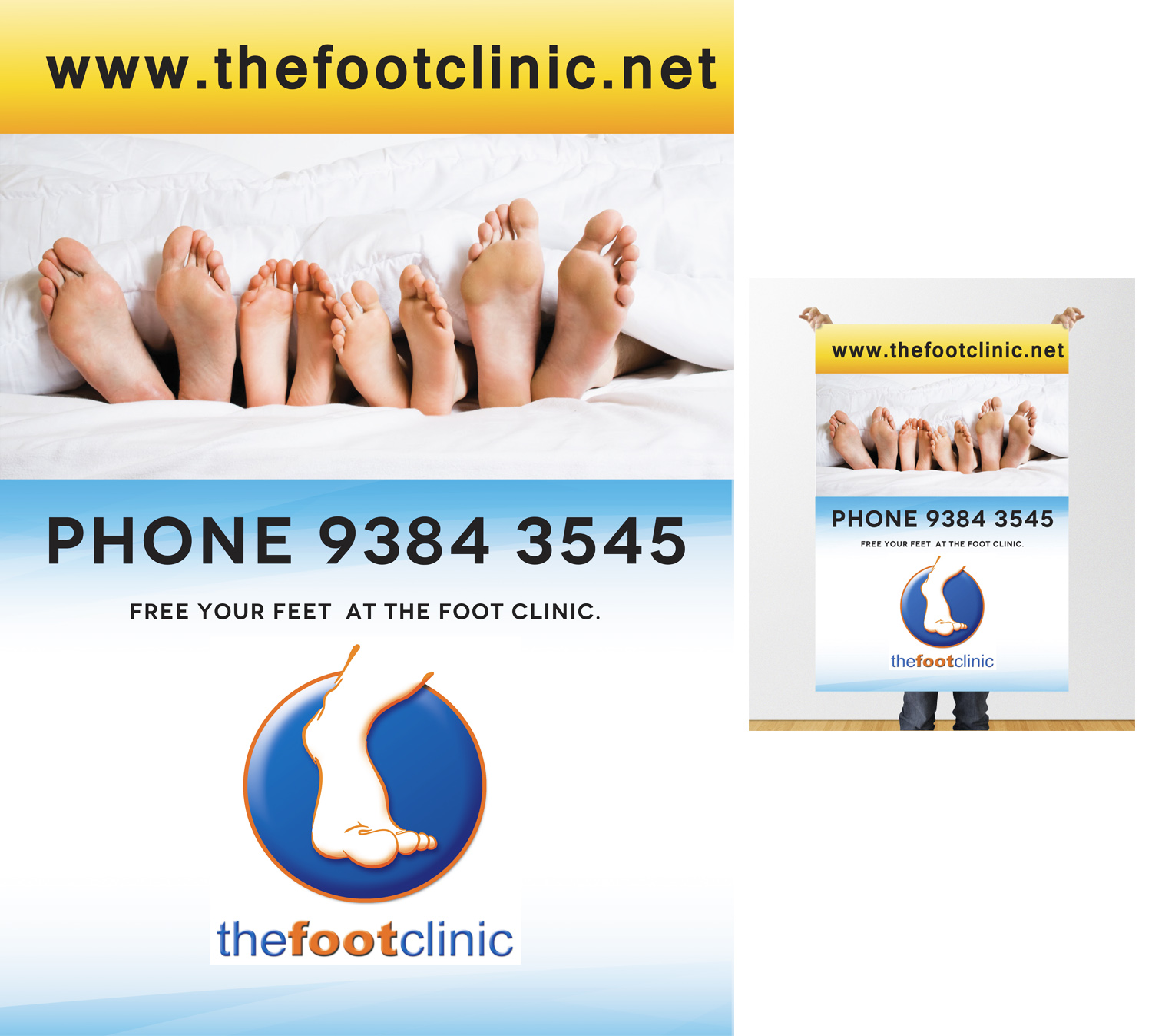 Poster Design by Irina  for The Foot Clinic | Design #11099822