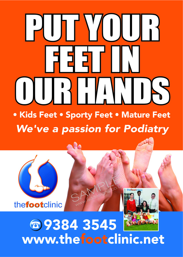 Poster-Design von the artworks für The Foot Clinic | Design #11017540