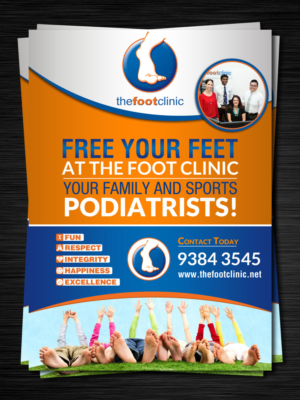Poster Design by debdesign for The Foot Clinic | Design: #11050006