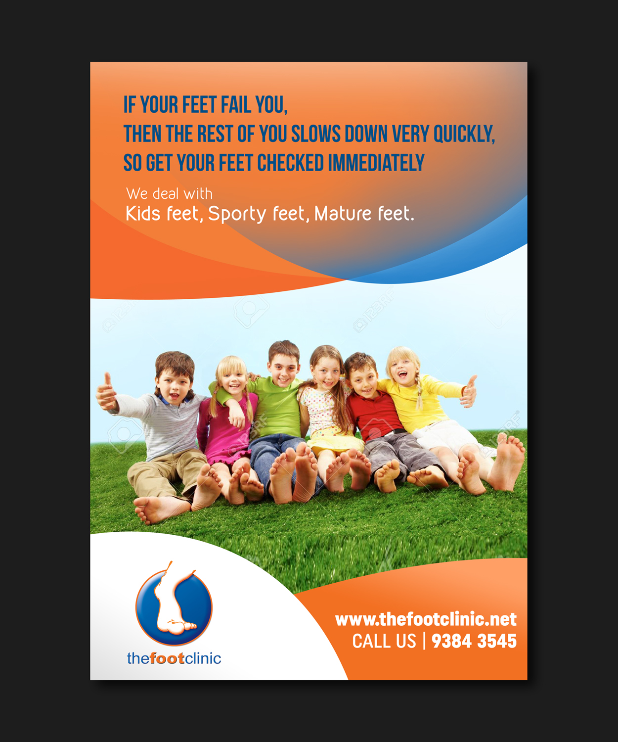 Poster Design by Gfx.26™ for The Foot Clinic | Design #11043240