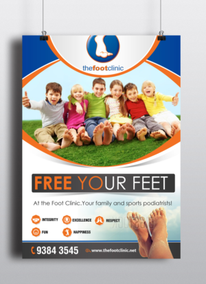 Poster Design by creative.bugs for The Foot Clinic | Design: #11033837