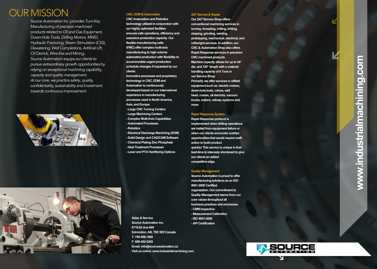 Brochure Design by Neoguy for Source Automation Inc | Design #2316199