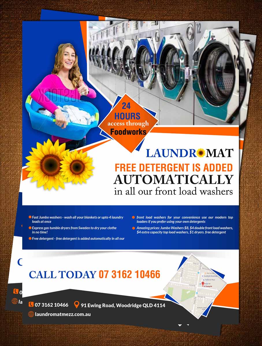 laundry flyers sample