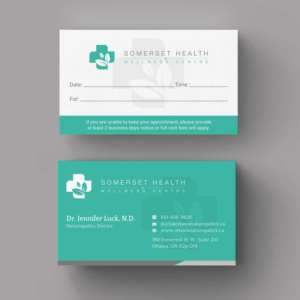 Business Card Design by INDIAN_Ashok for Somerset Health & Wellness Centre | Design: #11017246