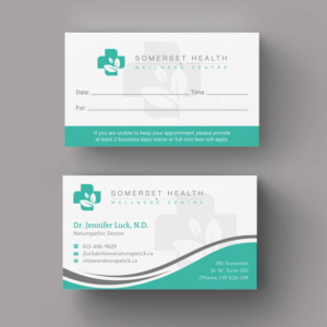 Business Card Design by INDIAN_Ashok for Somerset Health & Wellness Centre | Design: #11017252