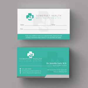 Business Card Design by INDIAN_Ashok for Somerset Health & Wellness Centre | Design: #11017254