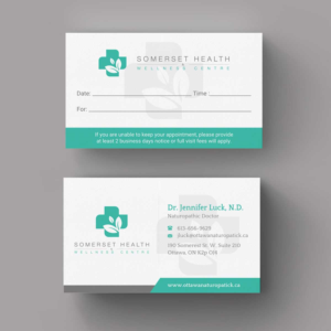 Business Card Design by INDIAN_Ashok for Somerset Health & Wellness Centre | Design: #11017262