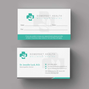 Business Card Design by INDIAN_Ashok for Somerset Health & Wellness Centre | Design: #11017266