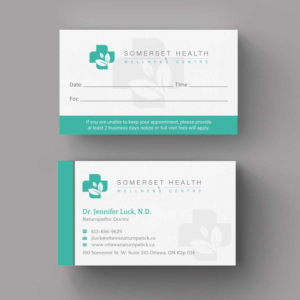 Business Card Design by INDIAN_Ashok for Somerset Health & Wellness Centre | Design: #11017269