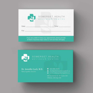 Business Card Design by INDIAN_Ashok for Somerset Health & Wellness Centre | Design: #11024212