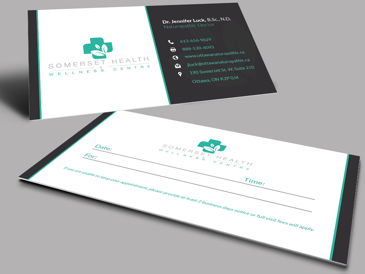 Business Card Design by Selda for Somerset Health & Wellness Centre | Design #11026864