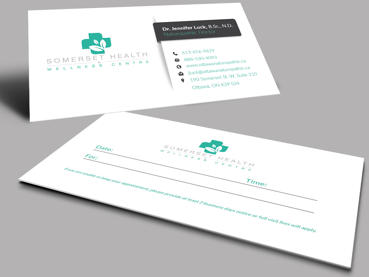 Business Card Design by Selda for Somerset Health & Wellness Centre | Design #11027115