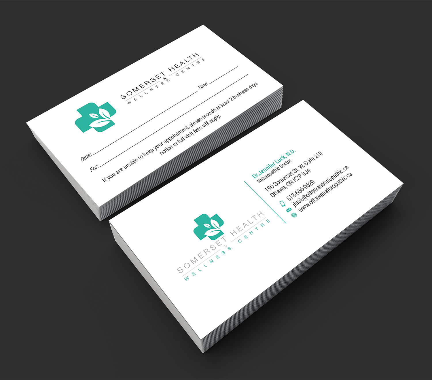 Business Card Design by premnice for Somerset Health & Wellness Centre | Design #11108158