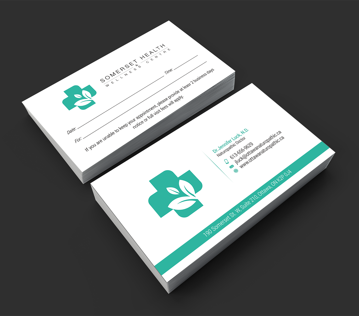 Business Card Design by premnice for Somerset Health & Wellness Centre | Design #11108160