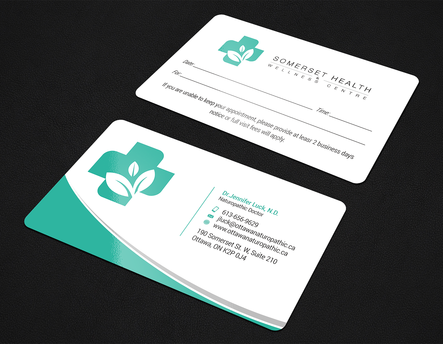 Business Card Design by premnice for Somerset Health & Wellness Centre | Design #11108161