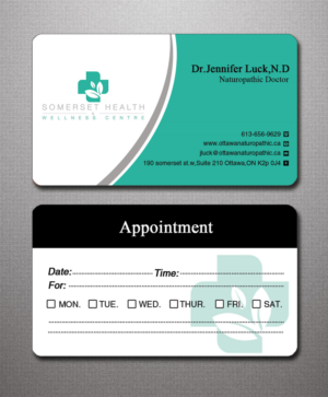 Business Card Design by Lanka Ama for Somerset Health & Wellness Centre | Design: #11016414