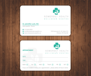 Business Card Design by Stylez Designz for Somerset Health & Wellness Centre | Design: #11101267