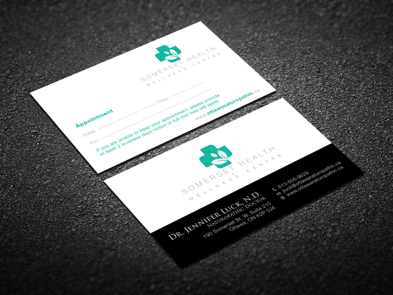 Business Card Design by Verified artistry (Design garden) for Somerset Health & Wellness Centre | Design #11021903