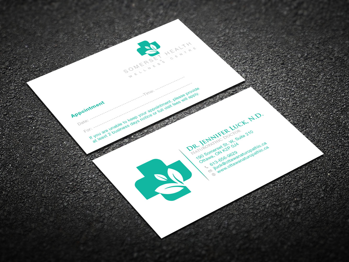 Business Card Design by Verified artistry (Design garden) for Somerset Health & Wellness Centre | Design #11021905