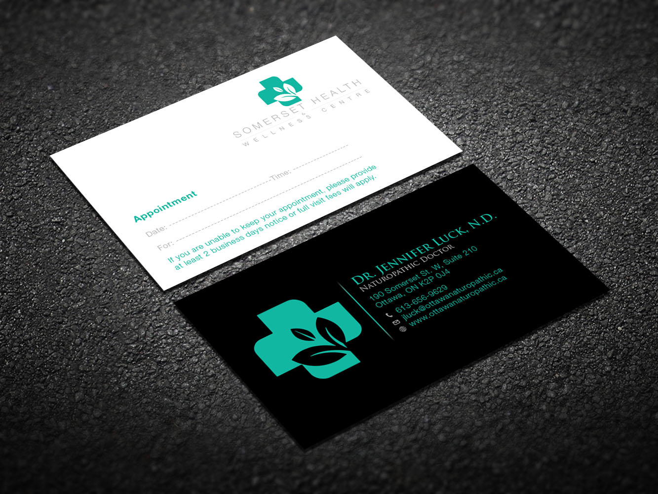 Business Card Design by Verified artistry (Design garden) for Somerset Health & Wellness Centre | Design #11021906