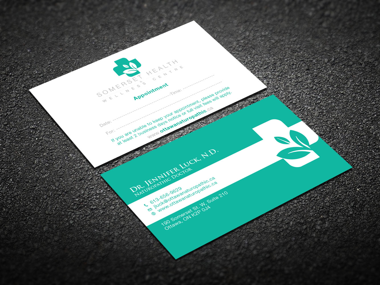 Business Card Design by Verified artistry (Design garden) for Somerset Health & Wellness Centre | Design #11021907