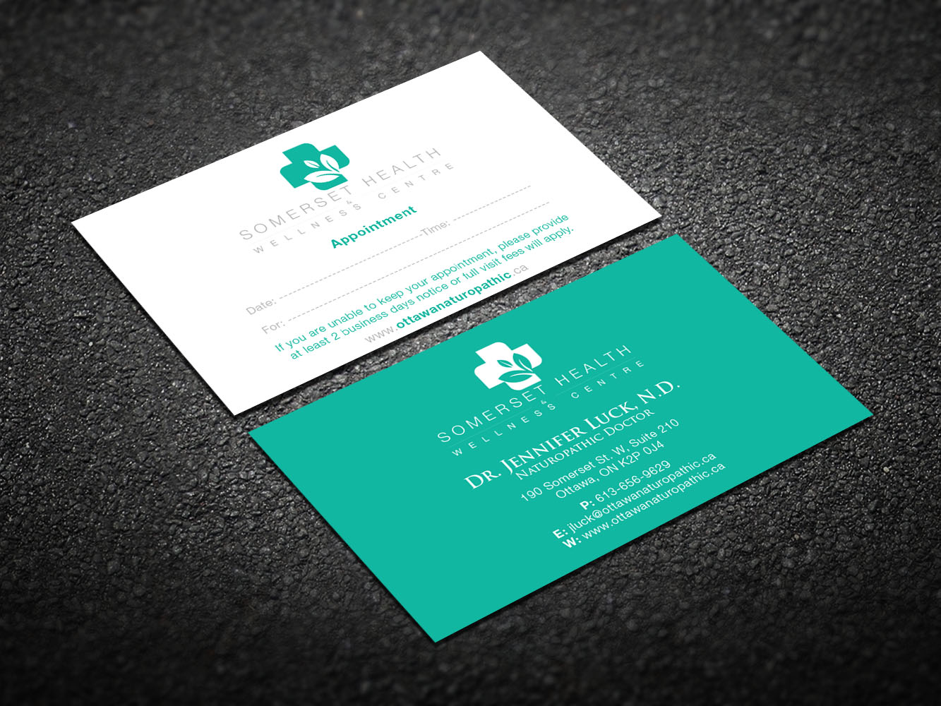 Business Card Design by Verified artistry (Design garden) for Somerset Health & Wellness Centre | Design #11021918